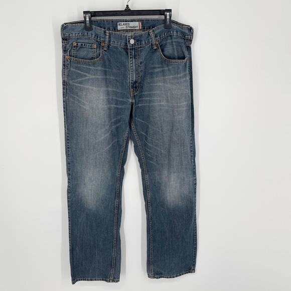 Levi's Other - Levi's 559 Relaxed Straight Men's Size 36x32 Jeans Medium Wash Blue